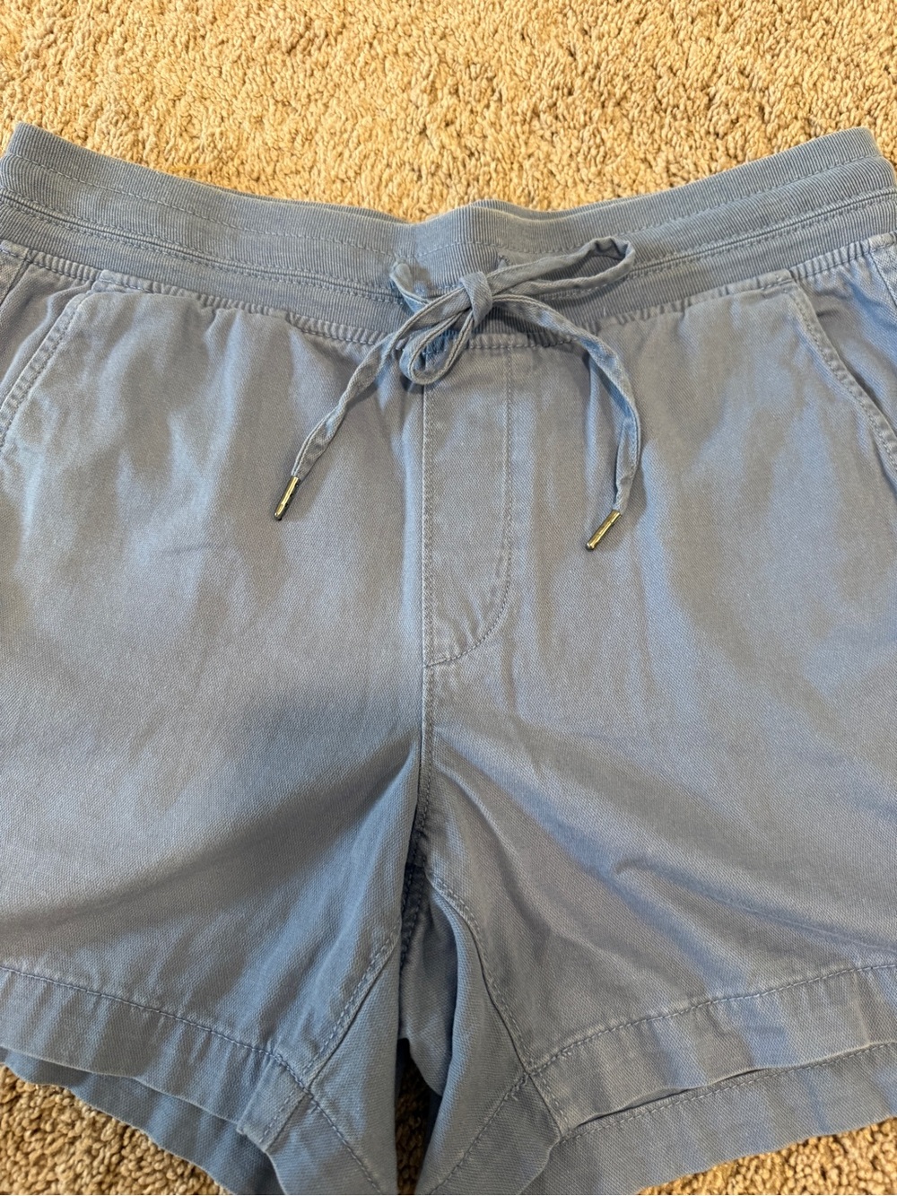 Orvis Light Blue Drawstring casual Shorts - Picture 3 of 10